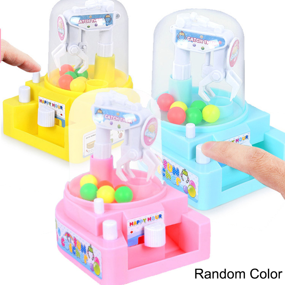 Early Educational Pretend Playing Toys Mini Catching Balls Machine Boys Girls Desktop Sport Game 13*10*12 cm Random Color