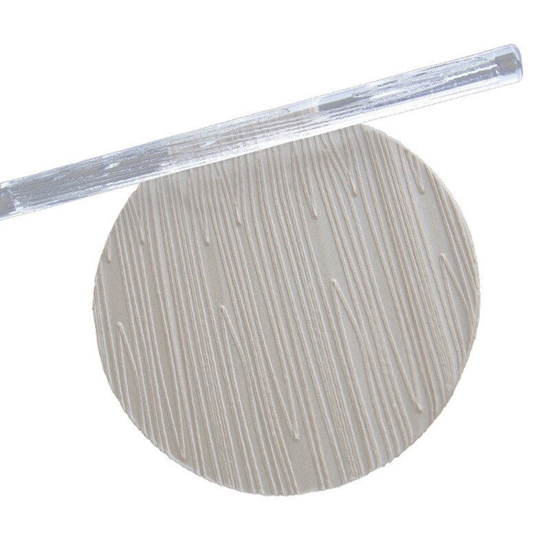 Mini Acrylic Wood Skin Texture Carving Rolling Pin Stick DIY Pottery Ceramic Polymer Clay Craft Wood Print Stamp Rolling Tools