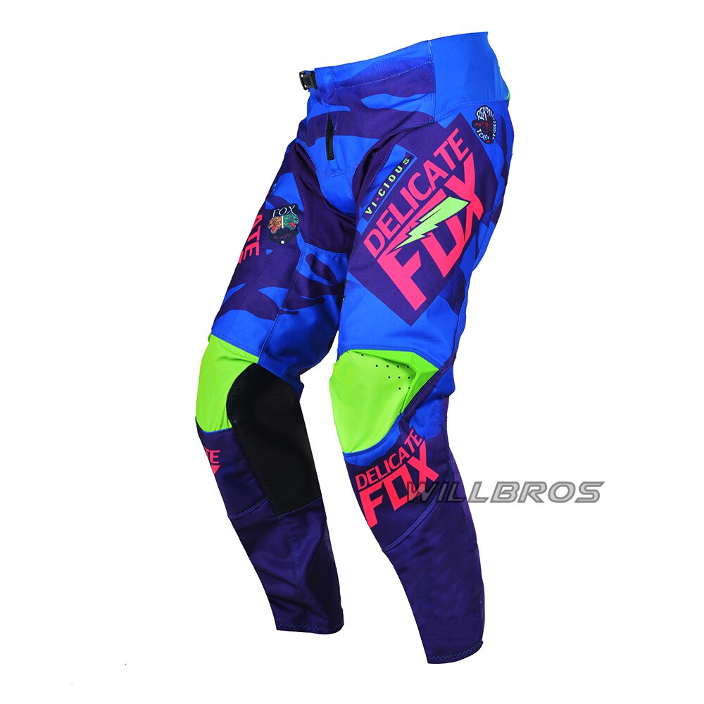 Delicate Fox 180 Vicious Pants Motocross Racing MX MTB BMX Downhill Bike Cycling Motor Moto Cross Trousers Unisex Mens: Purple / S(30)