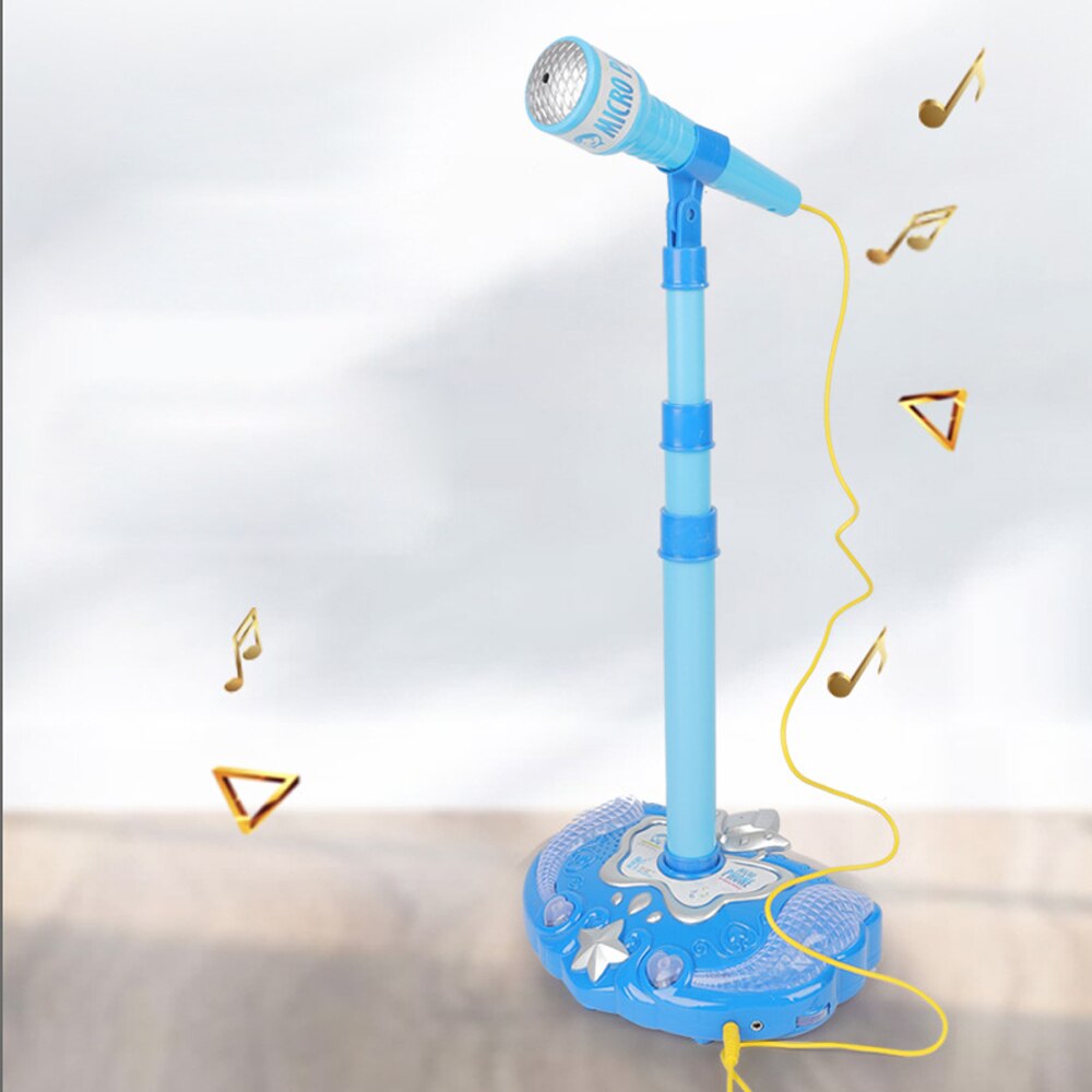 Early Childhood Education Single Microphone Karaoke Singing And Vocal Cord Luminous Toys Connected To Mobile Phone MP3 Toys