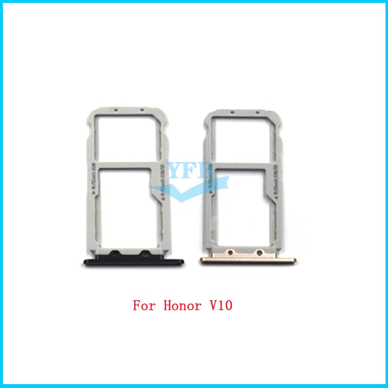 Adaptateur de support de fente de plateau de carte SIM pour Huawei Honor V10 / View 10 pièces de rechange