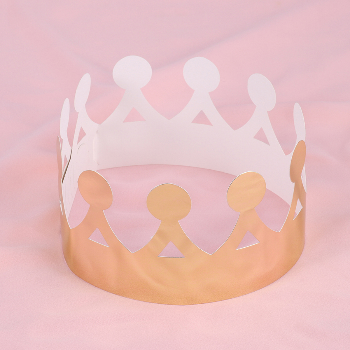 Crown Birthday Hats Golden Paper Crown Cap Baby Shower Celebration Photo Props Paper Hat