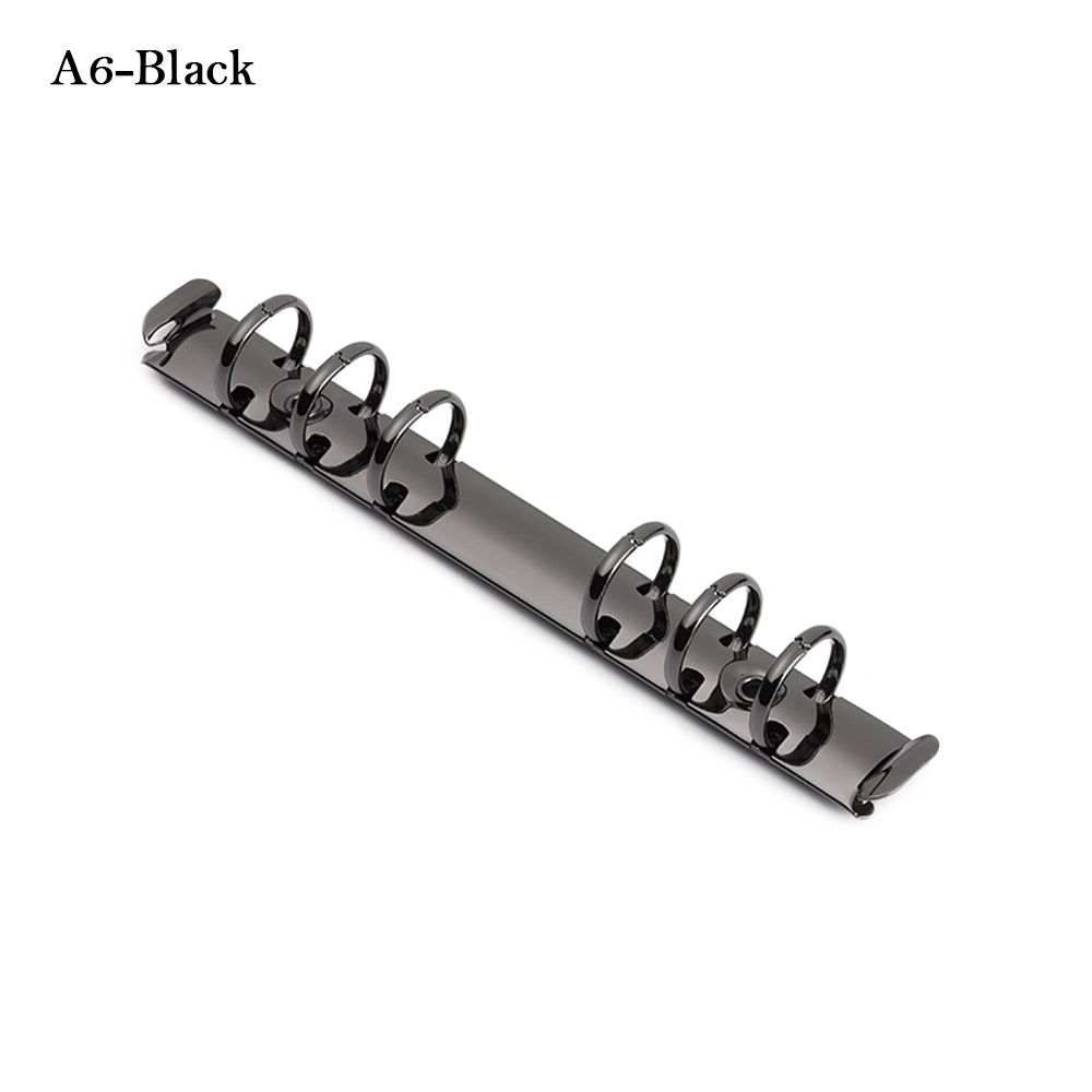 Papelería, accesorio, Bloc de notas DIY, Clip de carpeta de Metal, carpeta de archivos de hojas sueltas, aros de encuadernación para cuaderno, carpeta de anillas: Rosa