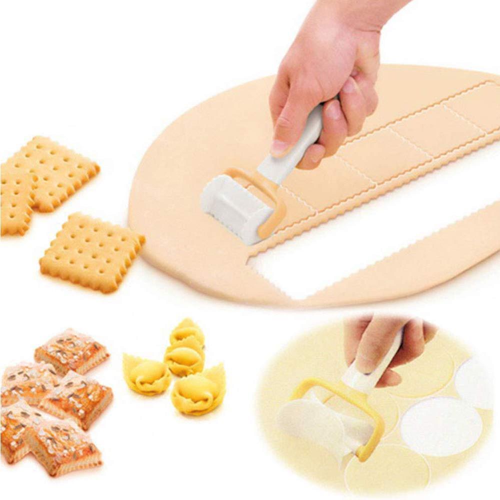 3 st/set rullande kakformar runda kex skärande bakelse blad deg cirkel dumpling form maker tårta gör-det-själv dekorera pistolset