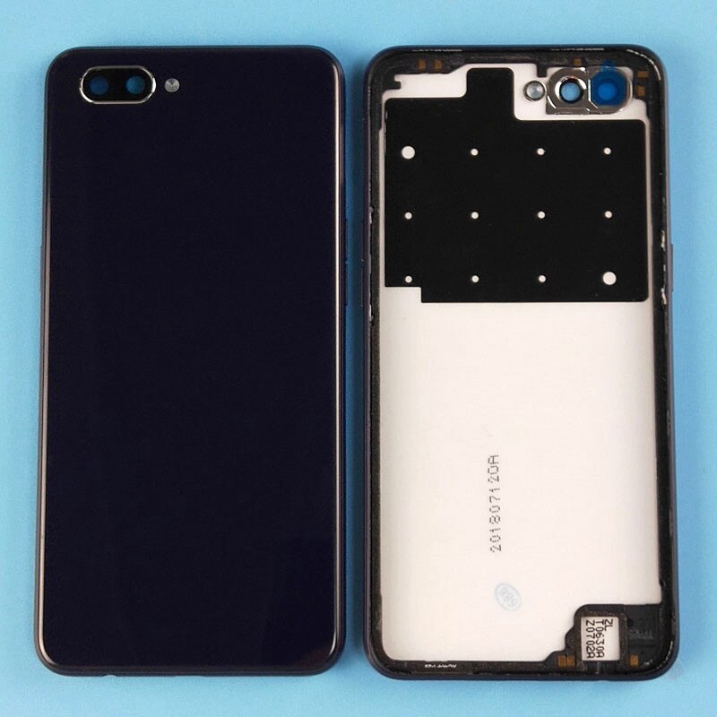 for Oppo A5 / A3s battery housing phone case with mid frame back cover +FOR oppo A5 middle frame replacement parts: black