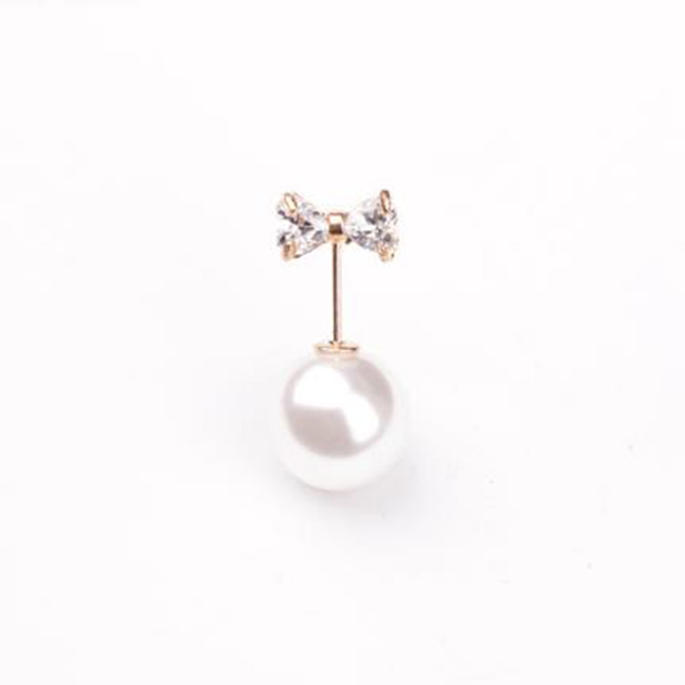 Women Imitation Pearl Anti-lighting Word Brooch Open Shirt Leader Mouth Mini Small Insert Fixed Buckle Assembly Female