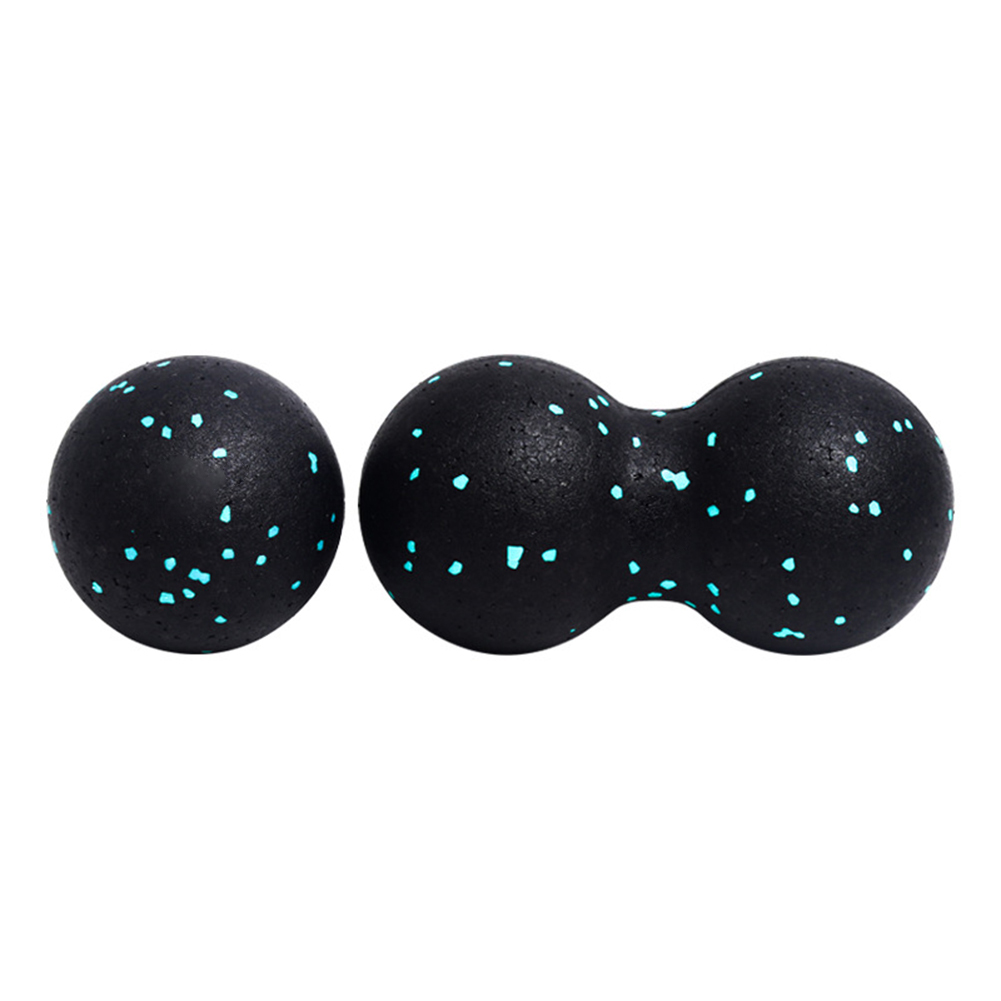 Bola de cacahuete Fascia Ball Set Bola de masaje de tejido profundo de entrenamiento, disparador miofascial, liberación de punto Lacross.e, rodillo muscular YogaBall: Blue