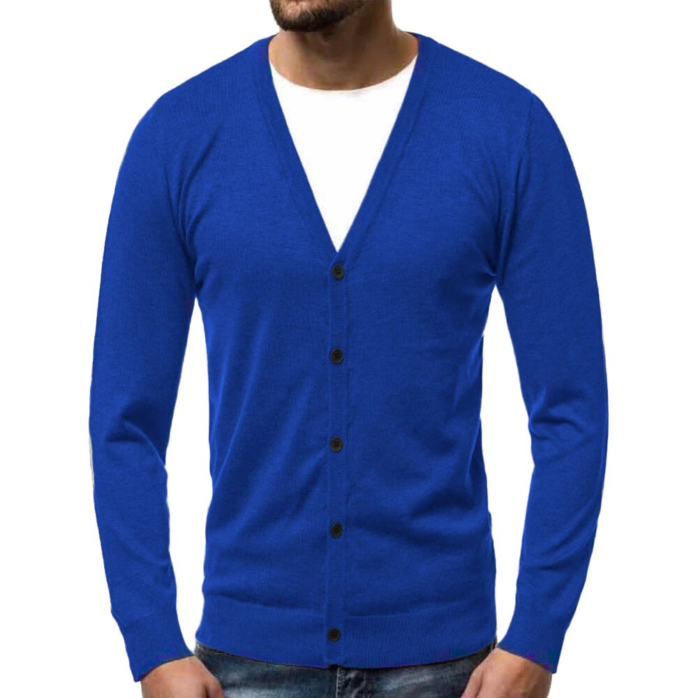 Heren V-hals Mouwloos Gebreide Trui - Effen Kleur Slim Fit Top Voor Casual En Stijlvolle Looks