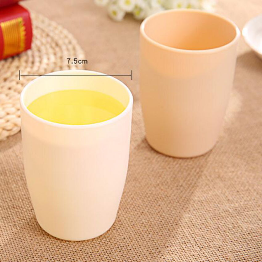 1PCS Eco-vriendelijke Japanse stijl Dikke Circulaire Cups Tandenborstelhouder Cup PP Spoelen Cup Wassen Tand Mok Badkamer Sets