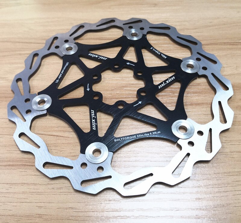 1pcs magnesium alloy Bicycle MTB bike Brake Float Floating Disc Rotors 160/180/203mm for Mountain Bike Disc Brake