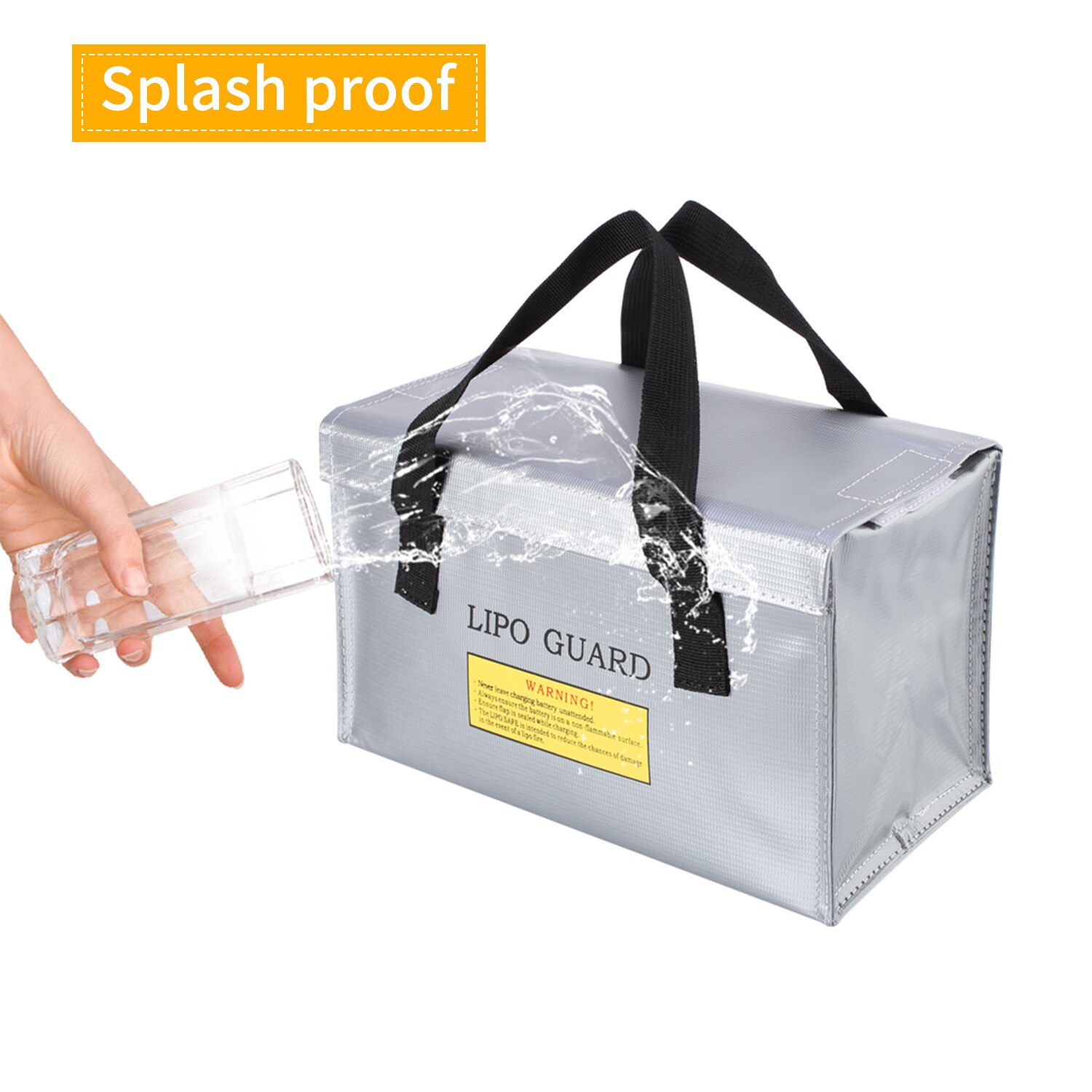 Portable Explosionproof Battery Safe Bag Guard Fireproof Fiberglass Inside Large Capacity Storage Case Pouch for Battery Storage