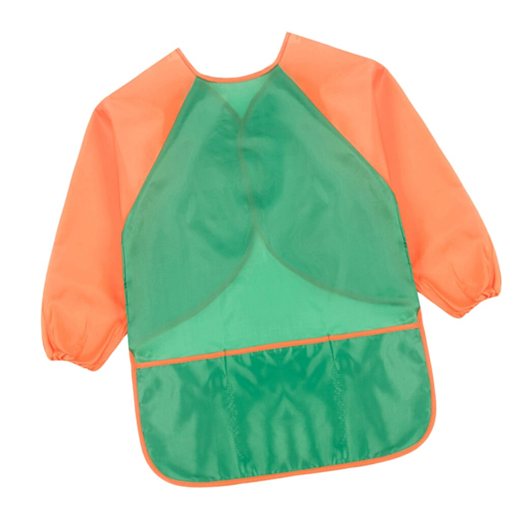 Polyester Kids Apron Long Sleeve Smock Child Cooking Painting Drawing Tool, M/ L