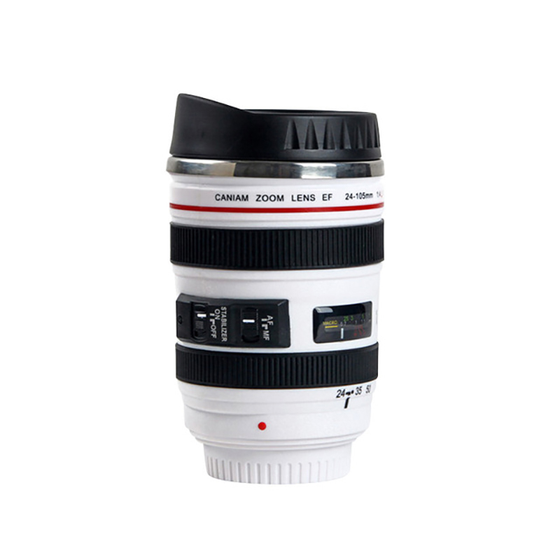 Rvs Slr Camera Koffie Lens Mok EF24-105mm Witte Koffiemok