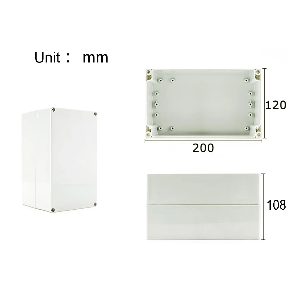 Project Junction Box for Electrical Cable Outdoor DIY Sealed IP67 Enclosure Wire Box 115x90x55mm Waterproof Electronic Cases: green