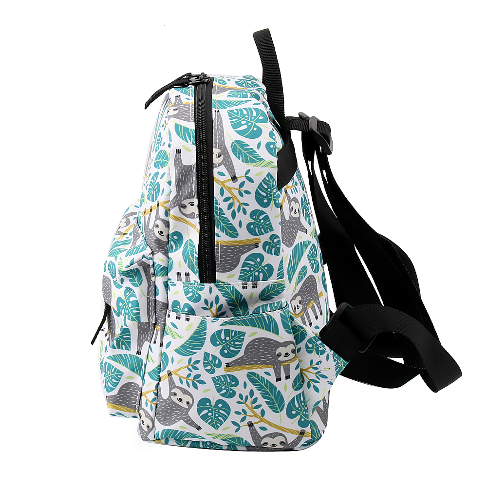 Deanfun Mini sac à dos 3D imprimé paresseux sac à bandoulière mignon Shopping sac à dos femmes petits sacs pour adolescentes DMNSB-6