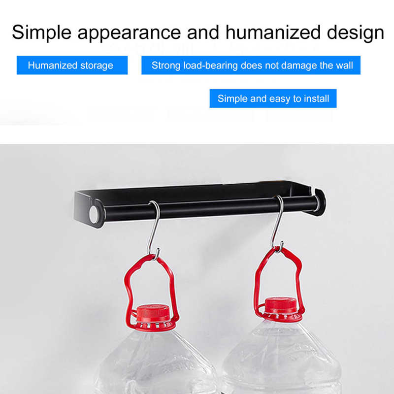 Wall Mounted Kitchen Plastic Wrap Film Paper Towel Rack Paper Roll Dispenser Holder