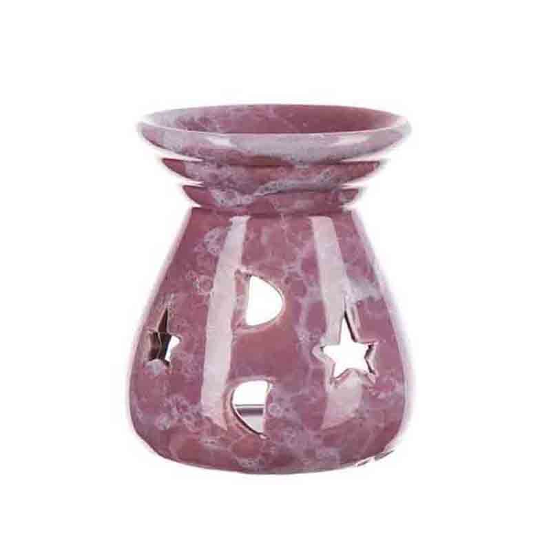 Vela horno de aromaterapia lámpara de aromaterapia horno de aceite esencial quemador romántico para el hogar decoración del hogar: Púrpura