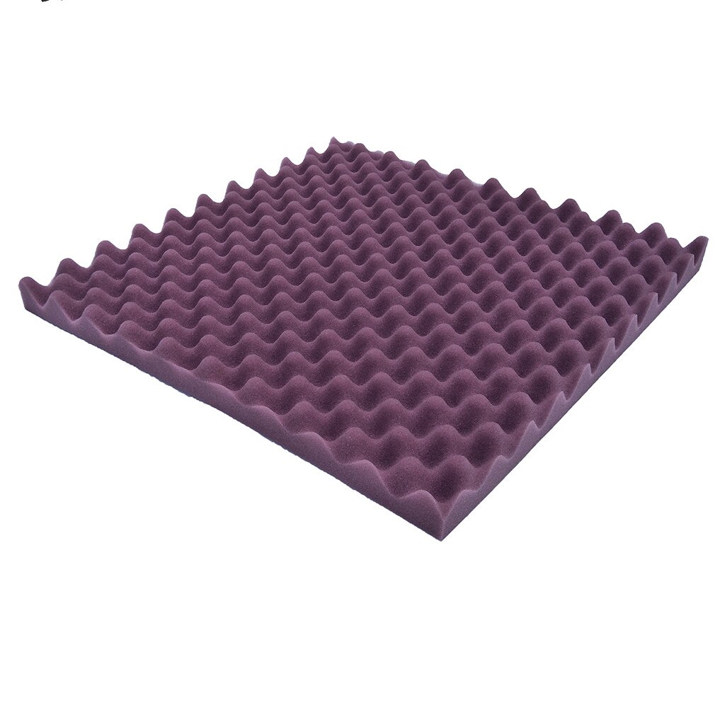 Panel aislante de sonido de espuma acústica, esponja de absorción de sonido para estudio KTV, Panel de tratamiento de espuma acústica: purple 