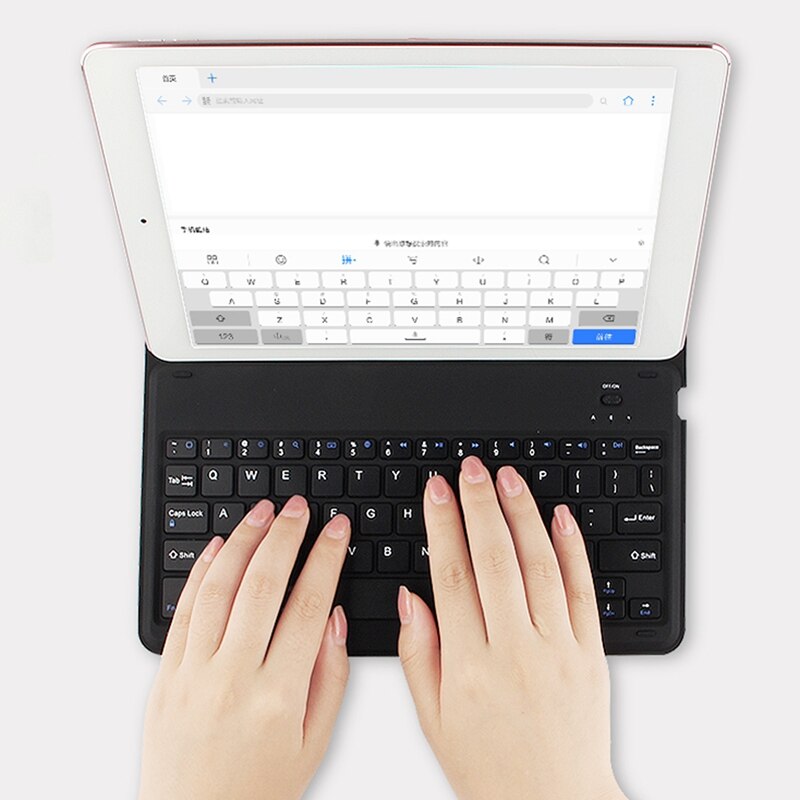 Draadloze Toetsenbord Voor Teclast M40 P20HD M30 T30 10.1Inch Tablet Bluetooth Keyboard Tablet Stand Voor Kantoor