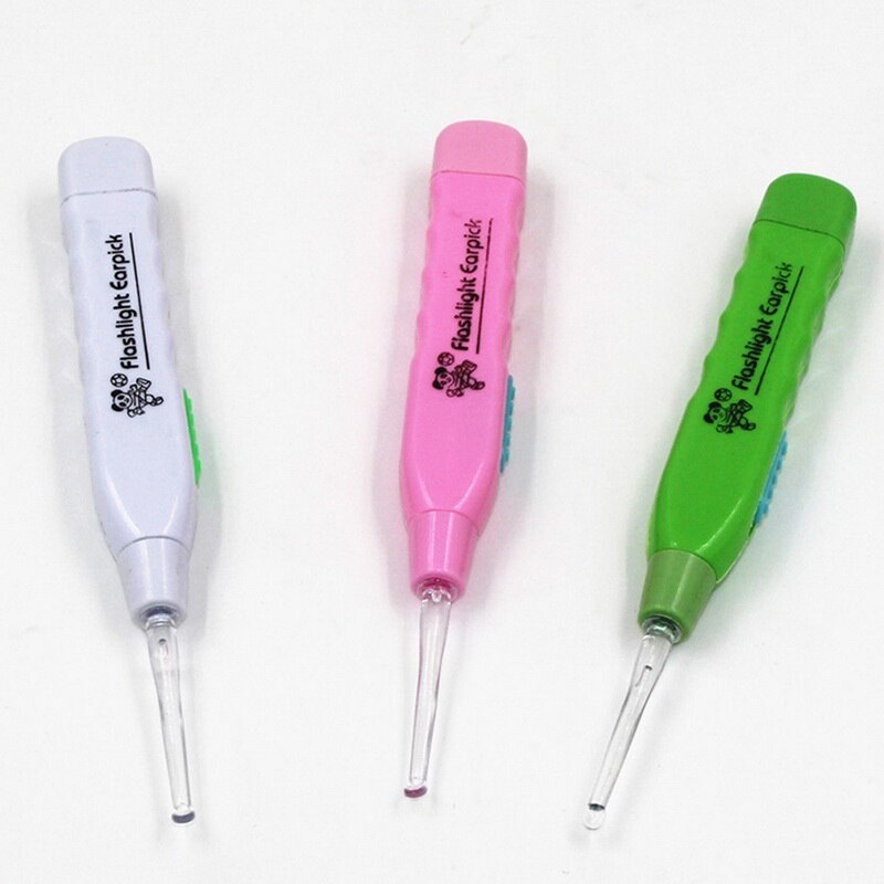 1 pc led-lampjes oorstokjes, oorsmeerverwijderaar, reiniger, oorstokje, curette, willekeurige kleur