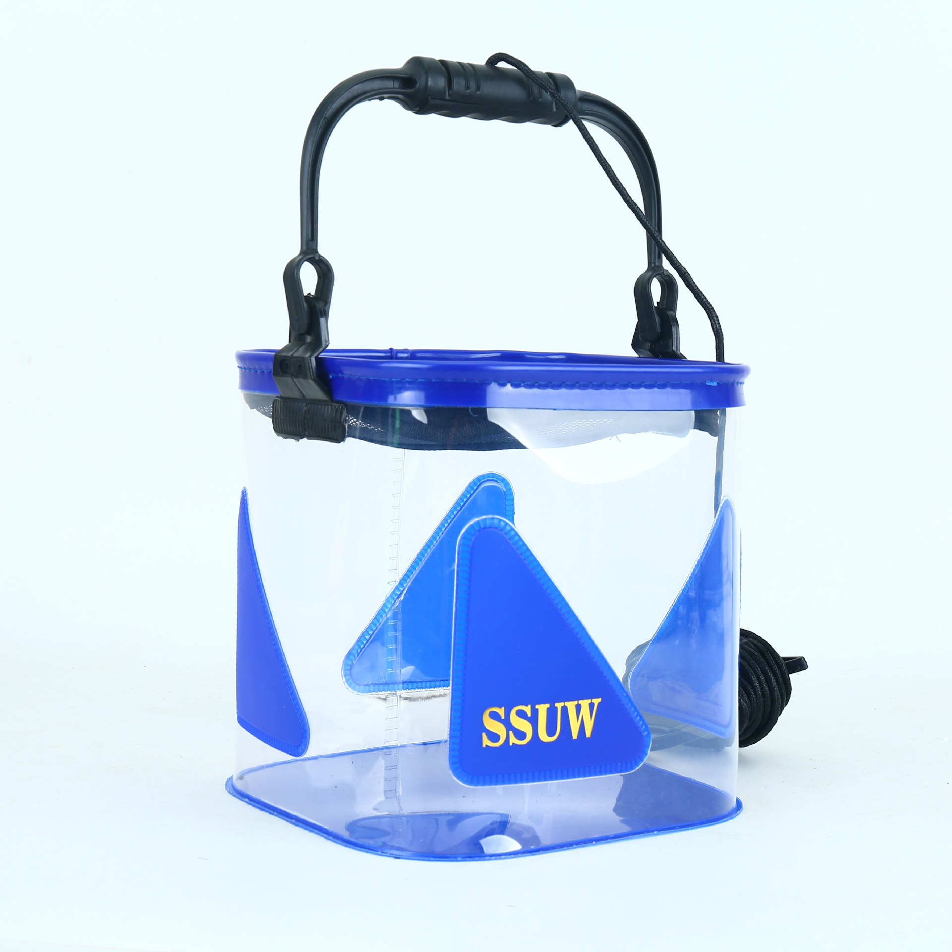 7L/10L/12L/foldable transparent fishing bucket portable folding bucket car washing bucket children outdoor fishing