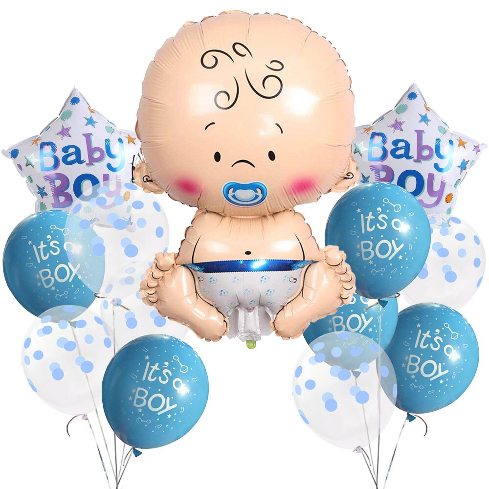 Amawill kön avslöja ballonger set flicka eller pojke gobeläng fest bakgrund tyg baby shower ballong aktivitet dekorationer barn: 5