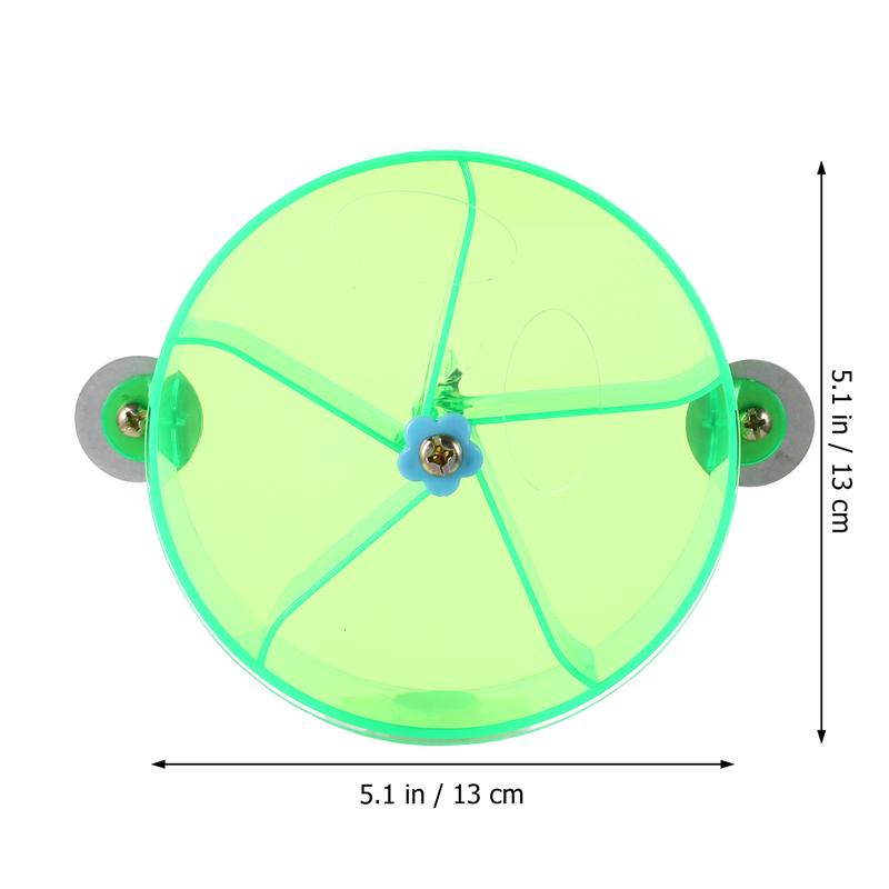 1Pc Bird Feeder Rotating Foraging System Acrylic Rotate Wheel