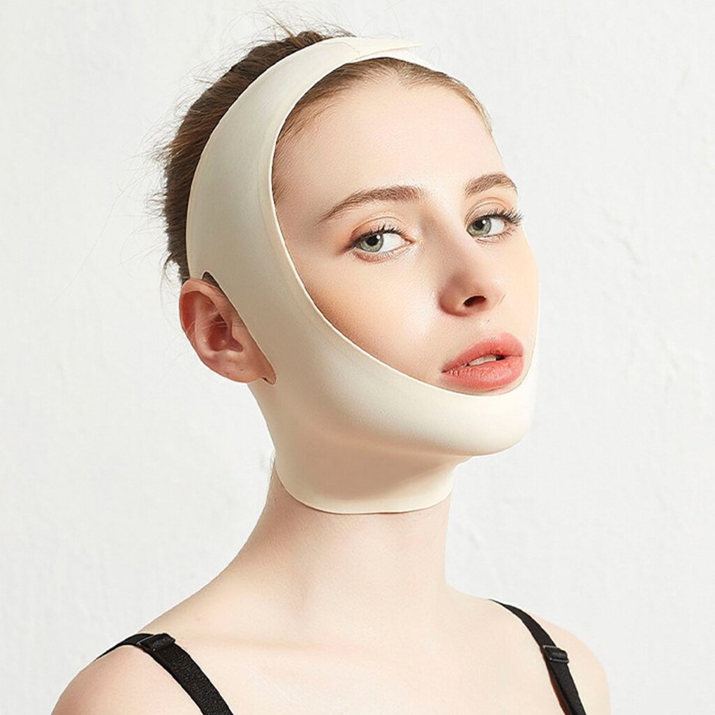 Ansigt v shaper ansigts slankende bandage afslapning løft op bælte form lift reducer dobbelt hage ansigt tyndere bånd massage
