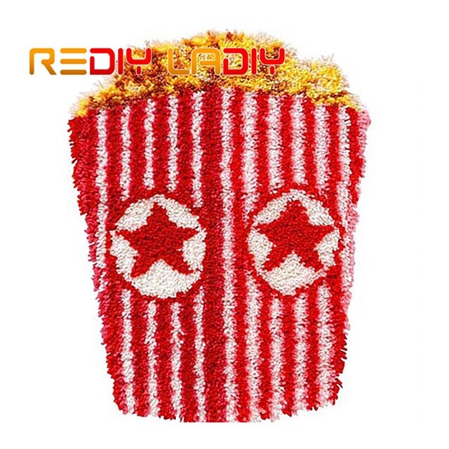 Haakpatroon tapijtpakketten, zuurstokken, liefde, doe-het-zelf, haken, tapijt, kleed, 100%  acrylgaren, kussen, mat, tapijt, jaar, decoratie, kunst en knutselen: Zd396