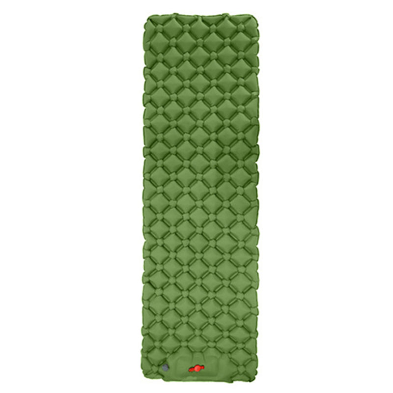 Camping Inflable Air Matras 190*58*5Cm Ingebouwde Voet Inflator Pomp Vouwen Opblaasbare Matras Kamp bed Voor Tent Reizen: green