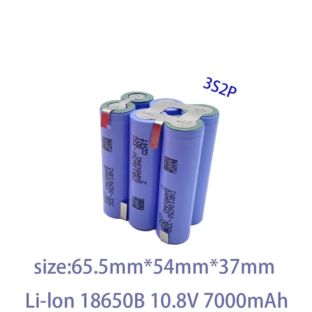 2 s1p 2 s2p 3 s1p 3 s2p 4 s2p 5 s2p 7.2 10.8V 16.8V 18V 33G akumulator litowo-jonowy 18650 3500mAh 18V bateria śrubokręt 18V: Czerwony