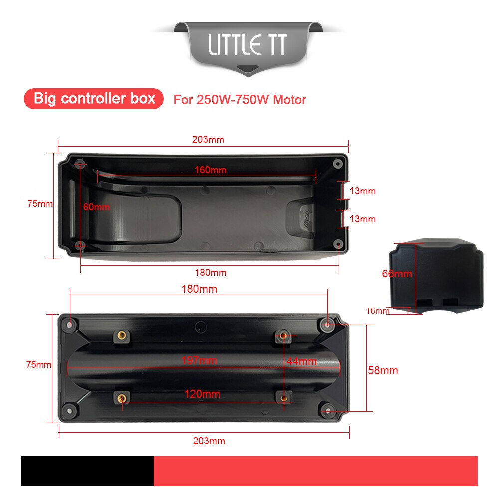 Ebike Controller Box Electric Bicycle Controller Bag 250W 350W 500W 1000W 1500W Small / Big Size Electric Bike Conversion Kit