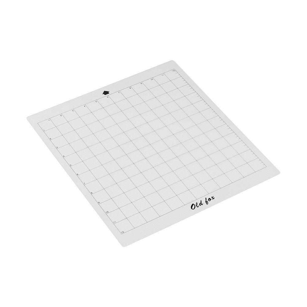 Oude Vos Vervanging Snijden Mat Transparante Lijm Mat Met Meten Grid 12*12 Inch Voor Silhouette Cameo Plotter Machine: 1PCs