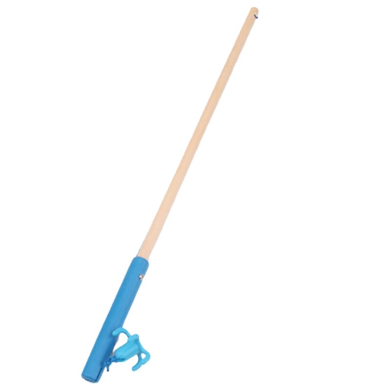Houten Magnetische Hengel Speelgoed Voor Kinderen Vissen Game Accessoires: BL-40cm