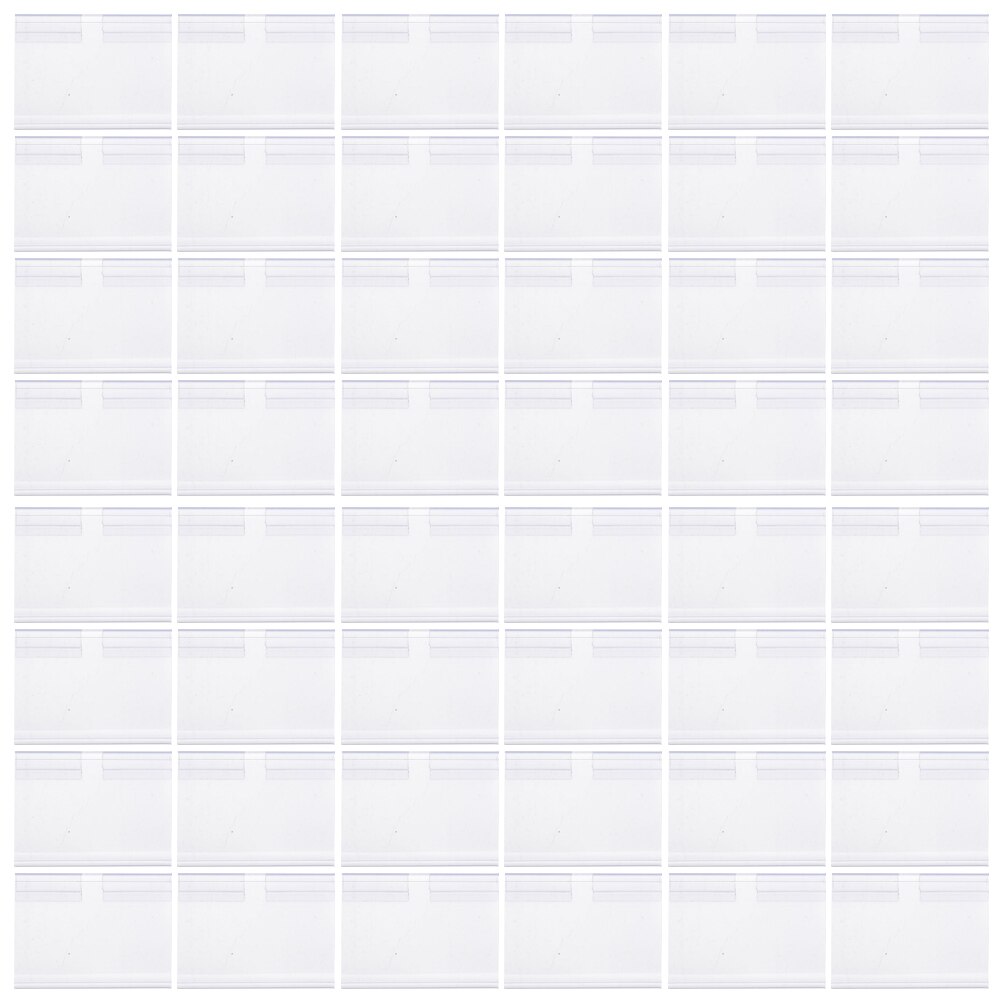 50Pcs Goods Shelf Label Holder Mall Price Cards Board Label Display Stand: White 50pcsM