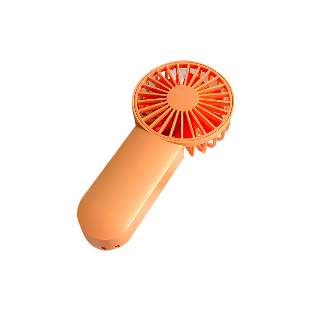 ipega portable fan usb rechargeable usb cooling fan Hanging Fan table fans Pocket fan mini handy fan Electric fast: Orange