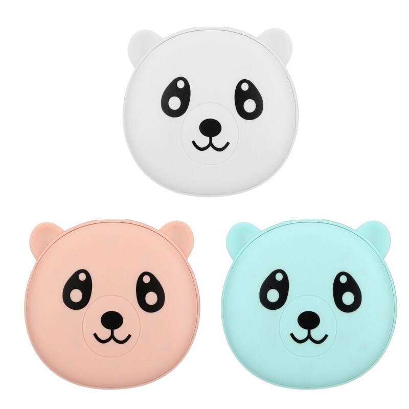 Cute Cartoon Panda Bear Winter Mini Hand Warmer 2 In 1 3600mAh Rechargeable Pocket Mobile Power Bank Reusable Electric U1JE