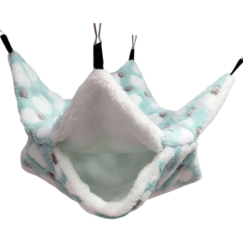 Hamac Tunnel pour petits animaux, lit-balançoire, nid de couchage, furet de Rat, jouet Cage, hiver: A-GN-L