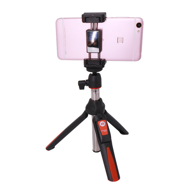 BENRO MK 10, palo de Selfie plegable de 33 pulgadas con espejo trasero, Control de réplica de Bluetooth Para iphone 8 plus, Gopro 6, go pro, xiaomi: Red
