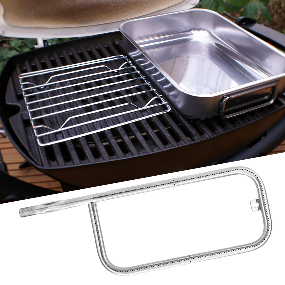 60041 brænderrør 304 grillbrændere i rustfrit stål 20.5 tommer gasgrill til weber  q200/q220/q2000/q2200 grilldele