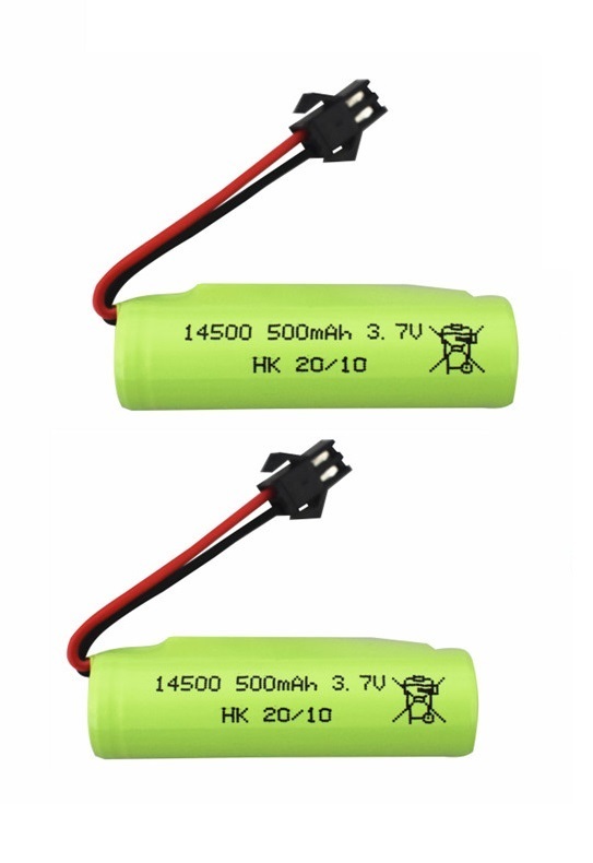 3.7V 500Mah 14500 Lipo Battery+charger Voor DE35 DE38 Dubbelzijdig Rc Tumbling Stunt Afstandsbediening controle Auto: WHITE