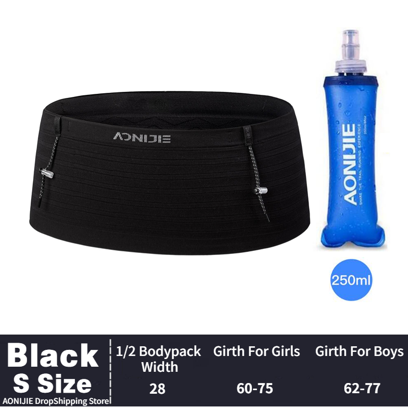 AONIJIE W8116 Neueste Gewebte Elastische Sport Taille Pack Laufende Rennen Nummer Gürtel Für Triathlon Marathon- Radfahren Bergsteigen: gelbe farbe