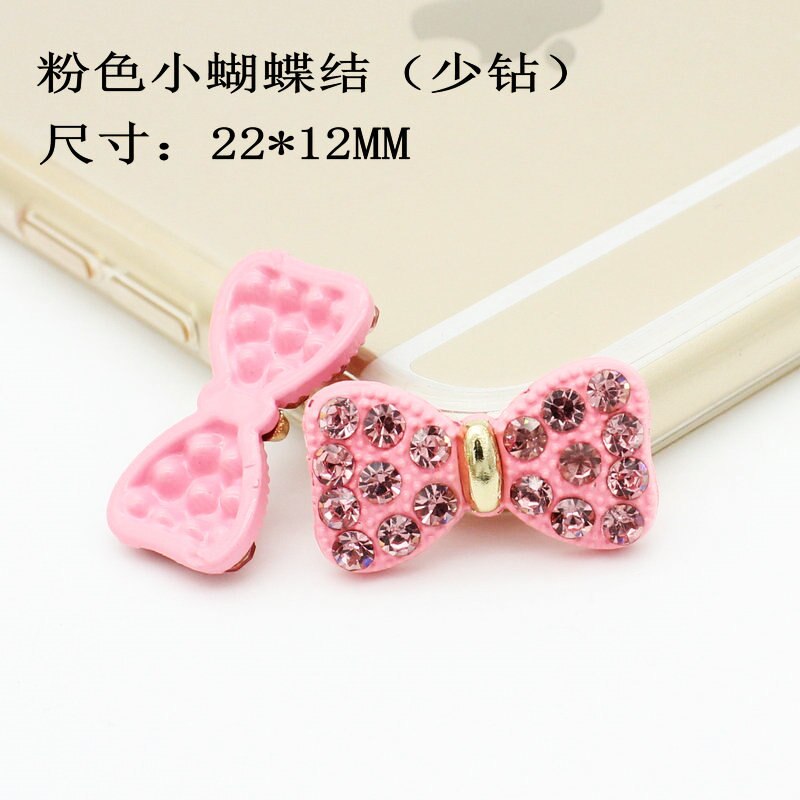Diamond Painted Bow Tie Pendant Mobile phone case DIY Material Accessories for phone decoration stickers universal: 4