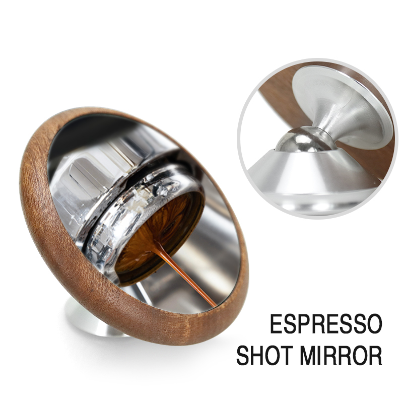 Espressoekstraktionsspejl magnetisk overvågning bundløs portafilterlinse flowhastighedsobservation kaffemaskinetilbehør