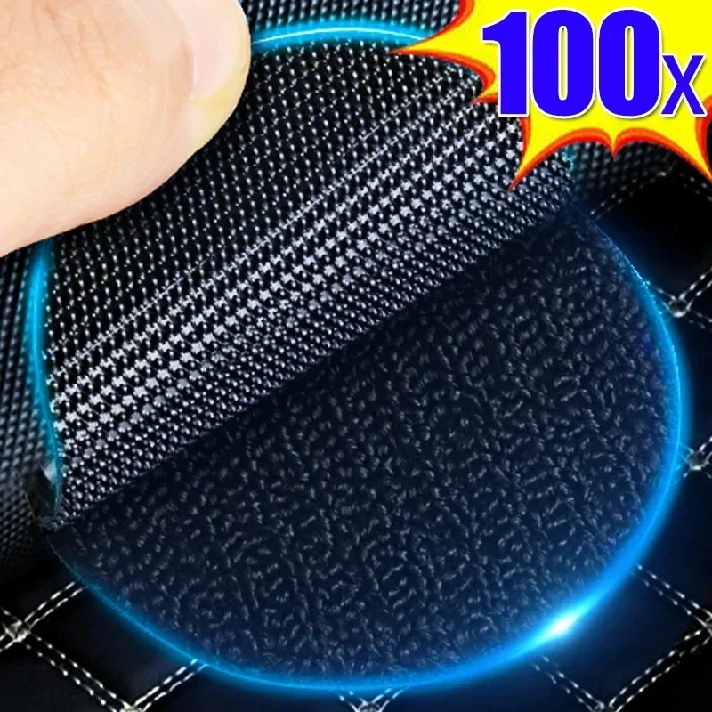 Cinta adhesiva de doble cara Extra fuerte, alfombrillas para el suelo del coche, organizador de cables de gancho y bucle autoadhesivo, sujetadores para alfombras para el hogar, 2/200x