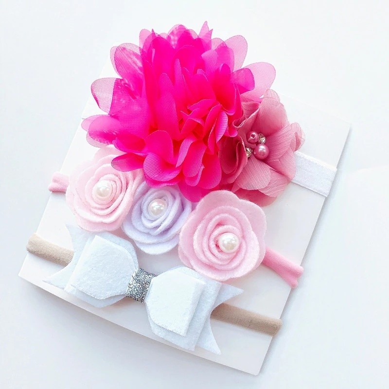 Fleur filles couronne bandeau de cheveux mariage Floral enfants bandeau