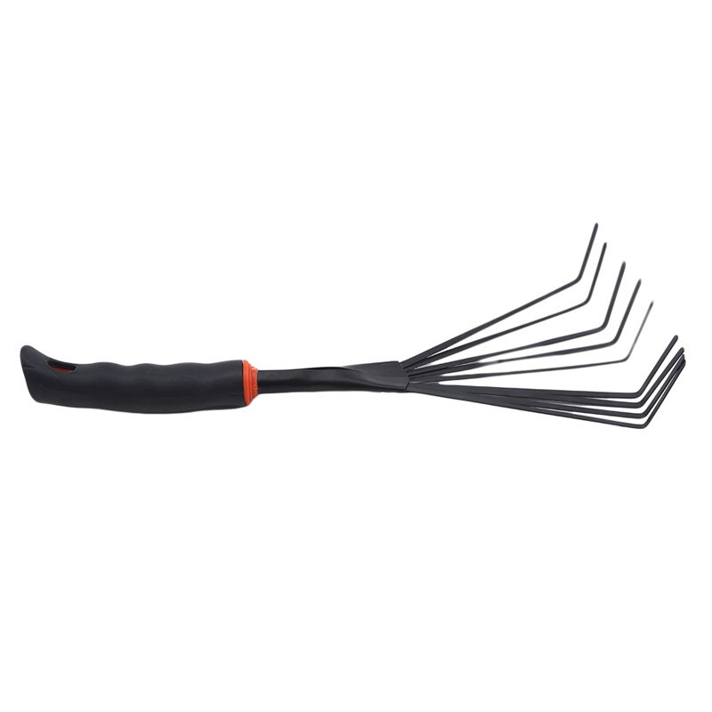Portable Mini Garden Tool Home Garden Transplanting Tool Garden Supplies Mini Shovel 9 Teeth Steel Rake: type 3