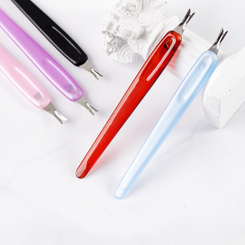 5PCS Premium Cuticle Trimmer, Cuticle Remover Applied for Manicure Pedicure, Dead Skin Fork with Stainless Steel U-Shaped Fork