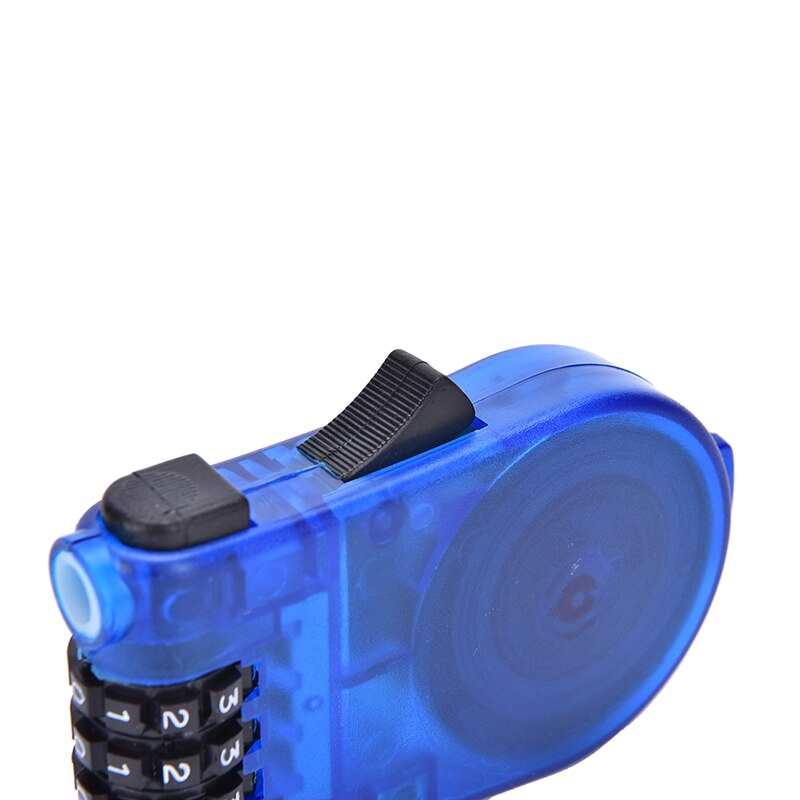 Portable Retractable Bike Bicycle Combination Cable Code Lock Helmet Luggage Safety 3 Digit Padlock Bicycle Rock Password Lock
