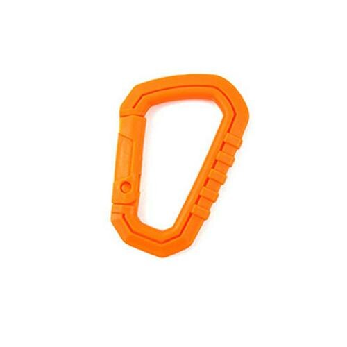 1pcs D Shape Mountaineering Buckle Snap Clip Plastic Steel Climbing Carabiner Hanging Keychain Hook Fit Outdoor: 04